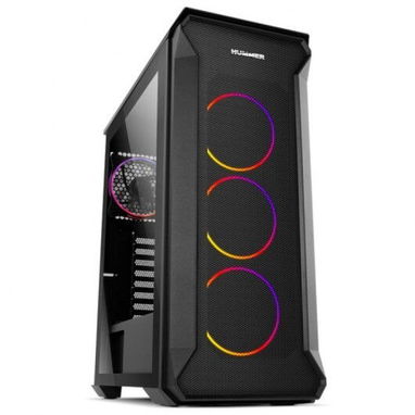🖥️ Gabinete Nox Hummer Quantum Gaming ATX – Cristal Templado + 6 Ventiladores ARGB/RGB + Hub USB 3.0 ORICO 🌈 - 2/8