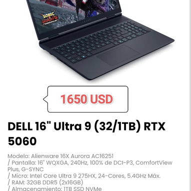 Laptops de diferentes modelos, fotos del anuncio con las gaming - 2/5