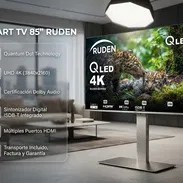 Smart TV 85 pulgadas RUDEN QLED 4K $1050 USD | Transporte y Factura Incluidos | Garantía Total | Panel QLED de Puntos - Img 57860512