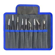 Kit de 9 pinzas antiestáticas de acero inoxidable. - Img 55738198
