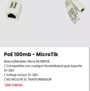 PoE 100mb - MicroTik. Nuevo - Img 50098120
