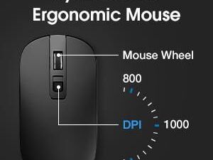 mouse inalámbricos, mouse ergonómico de tamaño completo 2.4G 53828661 - Img 67378950