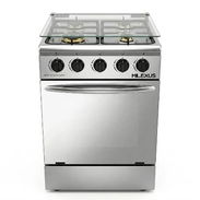 📍COCINA CON HORNO DE GAS CON 4 QUEMADORES Y 20" PLATEADA - Img 55608252