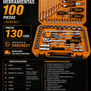 JUEGO DE HERRAMIENTAS DE 100 PIEZAS HKTHP21001 Nuevas en caja - Img 56337265
