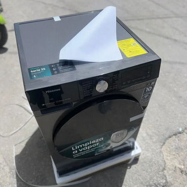 Lavadora Secadora Hisense 15KG Gris Titanio | $750 | Envío GRATIS | Factura y Garantía | Vapor y WiFi - 3/4