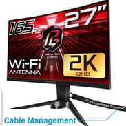 ASRock Phantom PG27Q15R2A 27" QHD 2560 x 1440 (2K) 165 Hz (144Hz and higher) Wi-Fi Antenna FreeSync Premium - Img 52390459
