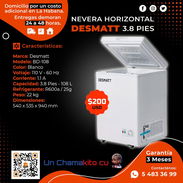 💲225💲NEVERA DESMATT 3.8 PIES. MENSAJERÍA CON FACTURA Y GARANTÍA. TLF 54833699 - Img 51248695