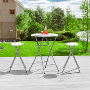Mesa plegable con banquetas plegables - Img 55766123