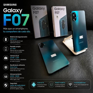 📲 Sam's galaxy A06.   USD. 120 Zelle.120  📲 Sam's galaxy A07. USD 120 Zelle 120  📲 Sam's galaxy F07.  USD 120 Zelle 1 - Img 124566603