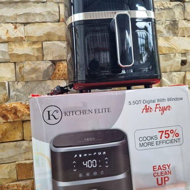 Freidora De Aire Kitchen Elite 5.2 LT Digital Ventana de Visualización precio $90 USD Transporte Incluido - Img 125607956