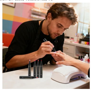 Boligrafos para arte de un̈as.boligrafos de esmalte de Gel.Lamparas recargables de gel - Img 123867210