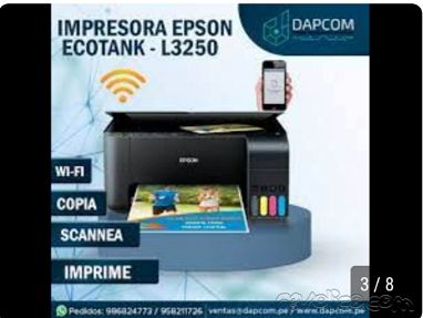 🌟PRECIO 320 USD 💥IMPRESORA EPSON L3250 MULTIFUNCIONAL 3 en 1 Epson EcoTank NUEVAS EN CAJA.☎️58578355☎️💥🌟GARANTÍA, EN - Img main-image-45682407