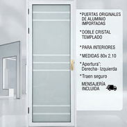 Puerta Originales de aluminio y doble cristal templado (co) - Img 57939947