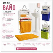 Juego de baño con cortina antimoho de diferentes colores - Img 57633318