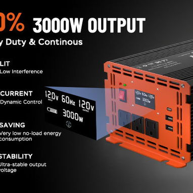 Inversor Homkeep 3000 watts continuos, 6000watts pico - 8/10