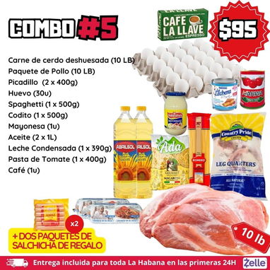 1 Combos comida HABANA ✔ CUP al toque ✔ Efectivo ✔ Transferencia ✔ Euro ✔ USD ✔ Bizum ✔ PayPal ✔Zelle - 2/10