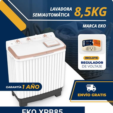 Lavadora semiautomática con Regulador de Voltaje, 1 año de Garantía.Domicilio Incluido. - 2/2