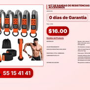 KIT DE BANDAS DE RESISTENCIAS CON ACCESORIOS VPT-0155 - Img 56216026