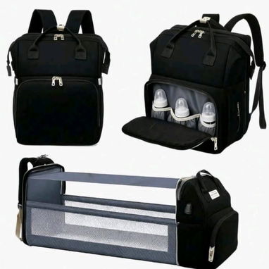 Mochilas pañaleras 43 USD Incluye colchoncito fino para cuando se abre el cambiador y varillas para que quede fijo - 2/10