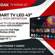 *TV KODAK DE 43 PULAGADAS*   *PRECIO 275 usd*   *Garantía 1 mes*  *TRANSPORTE INCLUIDO EN ALGUNOS LUGARES*  * ​Pantalla: - Img 57823605