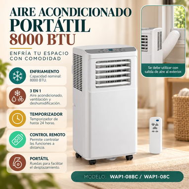 Aire acondicionado de pie portátil. - 2/2