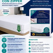 ‼️💥Forro De Colchon para camas kingc/zipper💥‼️Mide 80x78 pulgadas - Img 55865252