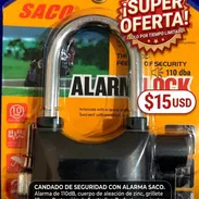 Candados para motos, rejas o portones con ALARMA - Img 54666893