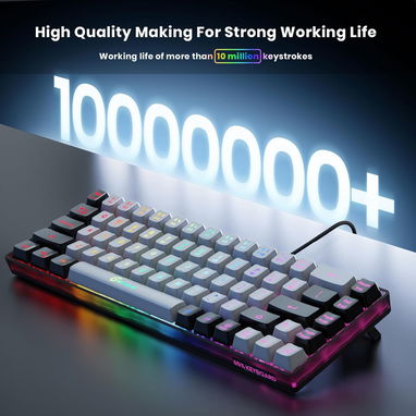 Teclado Gamer GEODMAER 65% RGB 68 Teclas USB Tipo-C en La Habana - Img 121547865