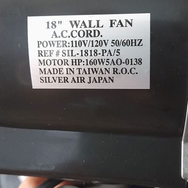 Ventilador de pared 18" tipo ciclón - Img 123332100