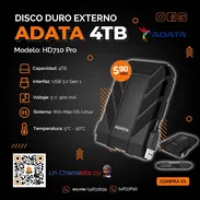 💲90💲EXTERNO ADATA 4TB ENGOMADO - PROTECCIÓN CONTRA CAIDAS. NUWVO Y SELLADO EN CAJA. TLF 54833699 - Img 51188236