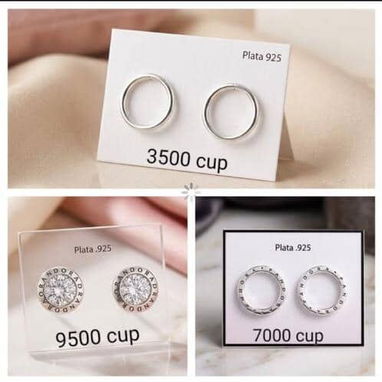 Aretes en Plata Ley 925 ✨ - 5/10