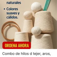 Combo de hilos de tejer, aros, agujas y agujetas 🧶🪡 no pierdas tu oportunidad. APROVECHA AHORA ⚡💯💫 - Img 56835493