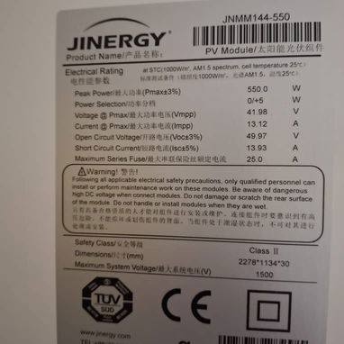 Panel Solar Monocristalino 550W Half-Cell - 2/2