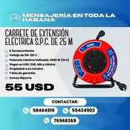 🔌🟠 CARRETE DE EXTENSIÓN ELÉCTRICA S.P.C. DE 25 METROS 🟠🔌 💰 PRECIO: 55 USD - Img 58235146