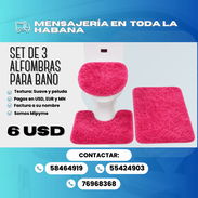 🚿 SET DE ALFOMBRAS PARA BAÑO  🔴 VARIOS MODELOS 💲6 USD - Img 53845346