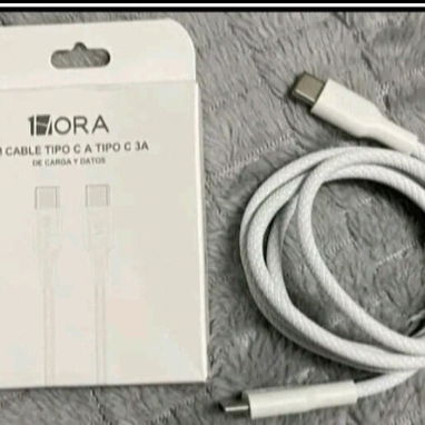 CABLES TIPO C A TIPO C 3A CARGA RÁPIDA Y TRANSFIEREN DATOS MIDEN 1 METRO (MARCA 1HORA) - Img 121465066
