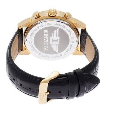 Reloj INVICTA cronógrafo 90242-003 Cuarzo Japonés, Caja 44mm en ORO ROSA y manillas de cuero legítimo negras NUEVO. - Img 126016514