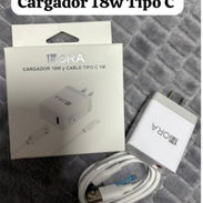 CARGADOR PUERTO A DE 18 W CARGA RÁPIDA Y CABLE TIPO C A USB DE 3A CARGA RÁPIDA Y TRANSFIERE DATOS MIDE 1 M (MARCA 1HORA - Img 55237266