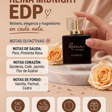 REINA Midnight EAU de Parfum 45 ml✨Ideal para las noches o invierno - 2/2