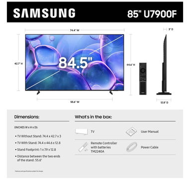 Samsung 85” Crystal UHD 4K ( serie U7900 2025 ) - Img 117241629