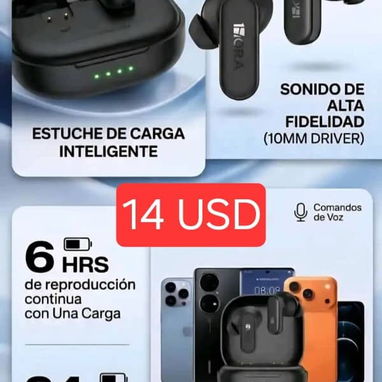 Bocina , audífonos, cargador - Img 122334990
