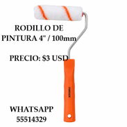 RODILLO DE PINTURA 4" / 100mm, ENTREGA DE FACTURA, VARIEDAD DE ARTÍCULOS DE FERRETERÍA, ETC - Img 55457772