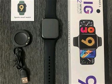 Relojes ⌚✨ inteligentes (Smart Watch) ⌚✨ ✅️Modelo T900 Pro Max L serie 9  última generació colores 🌈 negros ⚫⚫ calidad - Img main-image-45680942