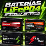 Baterías LiFePO4 2560 Wh ✅ 25.6V x 100Ah 🚛 Transpux costo adicional - Img 58166804