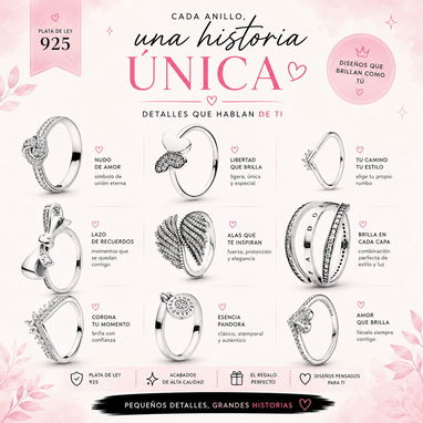 Variedad de productos PANDORA en auténtica Plata 925 - Img 122303413
