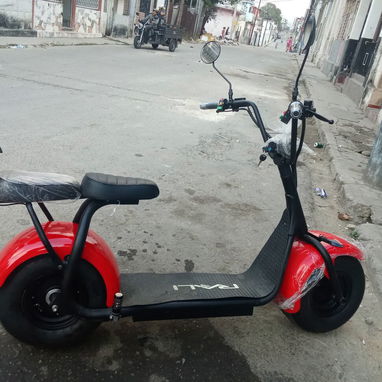 Moto electrica estilo chopper sin batería - Img 121650127