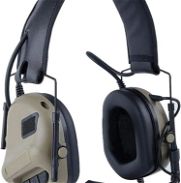 ATAIRSOFT Auriculares tácticos Wargame Caza Auriculares sin función de cancelación de ruido (bronceado) - Img 45922213