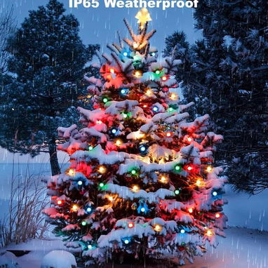 Luces LED inteligentes 🎄✨ 10m con 50 bombillas multicolor, USB, control remoto y APP Bluetooth, decoración navideña y f - 4/6