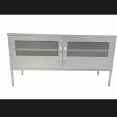 Muebles modernos blanco y negros largos de metal para TV o sala de estar - 2/2