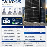 PANEL SOLAR BIFACIAL JASOLAR DE 510W Nuevas - Img 56945731